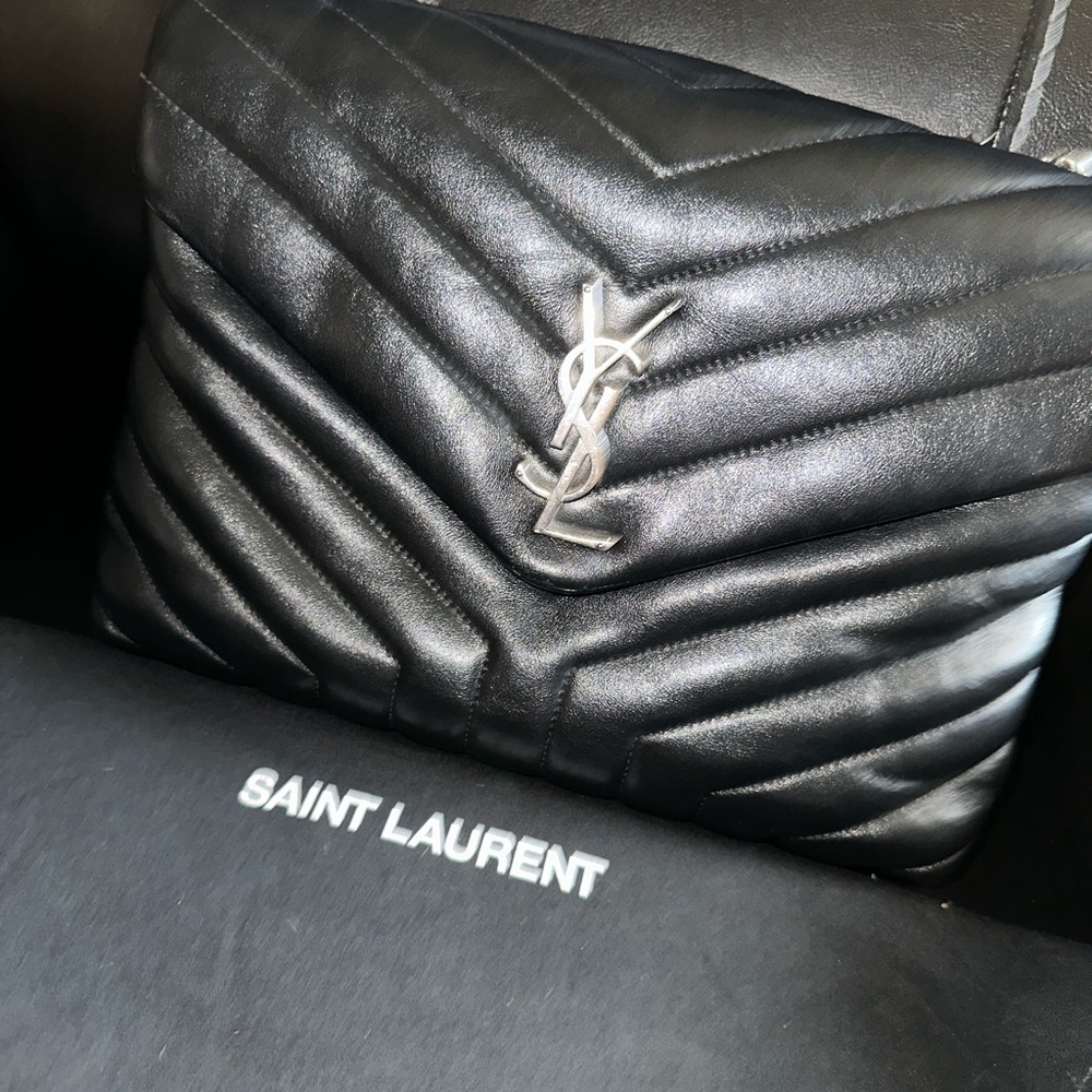 YSL medium Lou Lou Calfskin shoulder bag. Basically brand new.